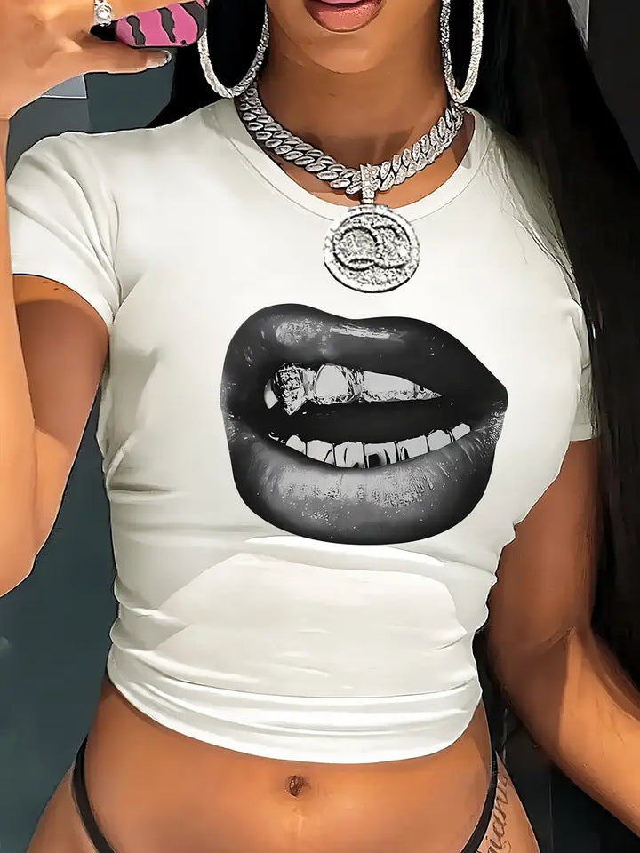 Crop-top fash grillz